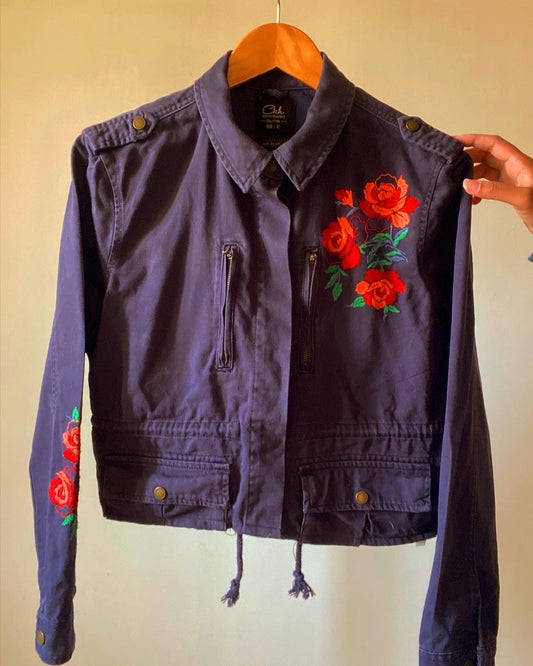 Vintage Cropped Denim Jacket