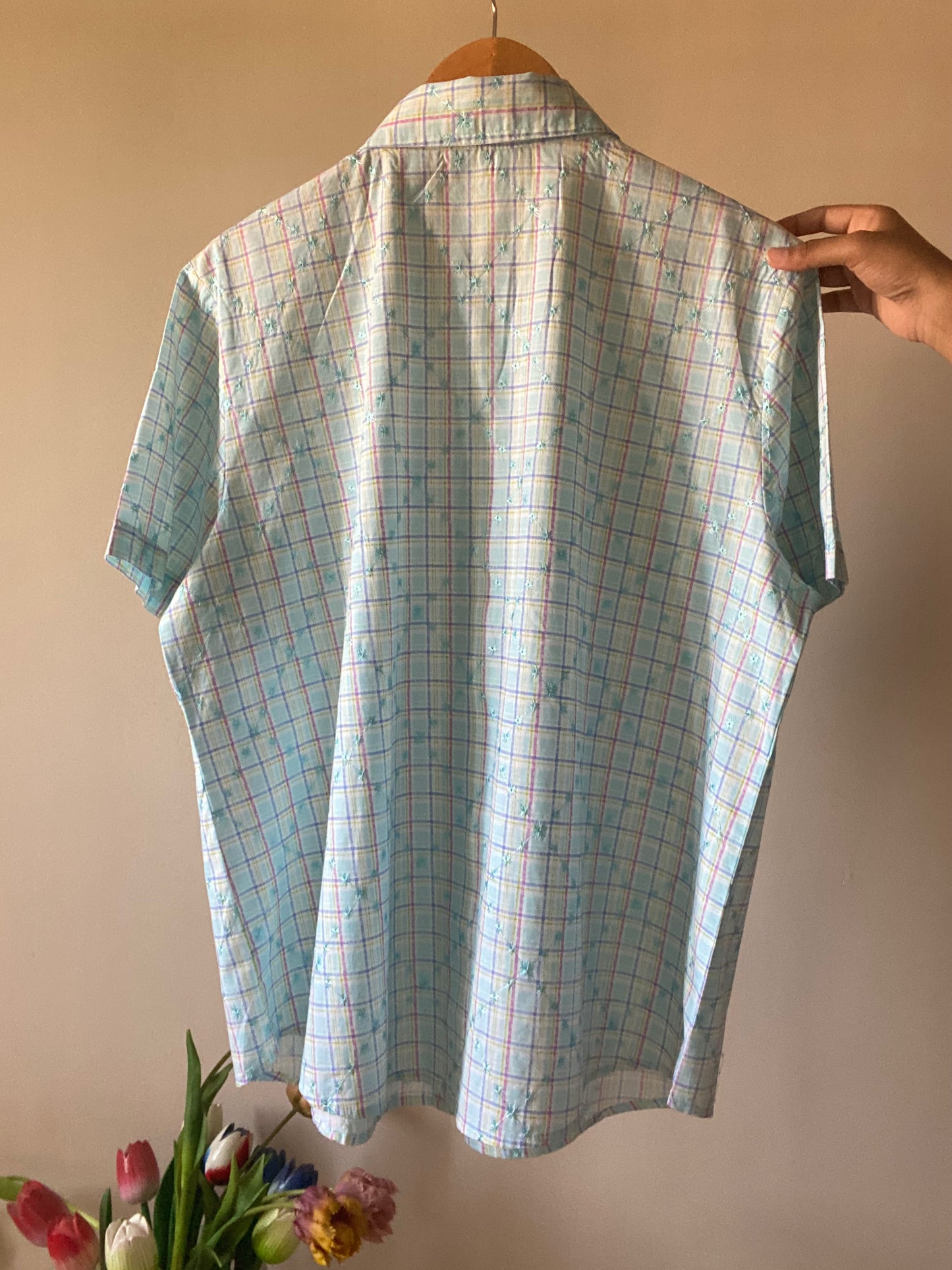 Vintage Checks Embroidered Shirt